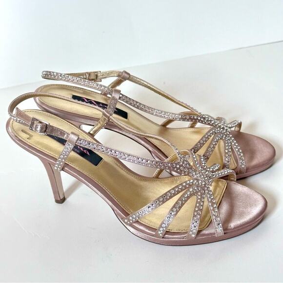 Nina Shoes - Nina Champagne Platform Sandal Size 9M